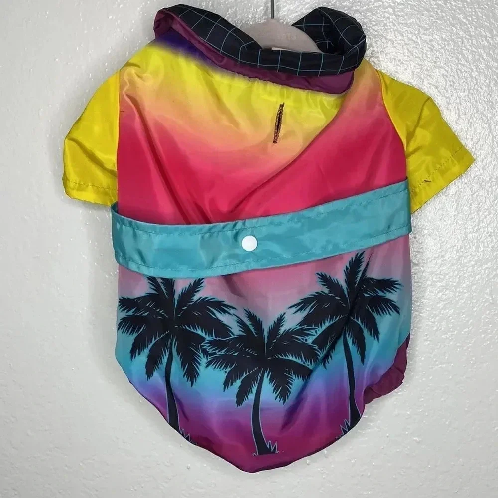 Posh Paws Hawaiian Multi Color Collard Shirt Dog Attire